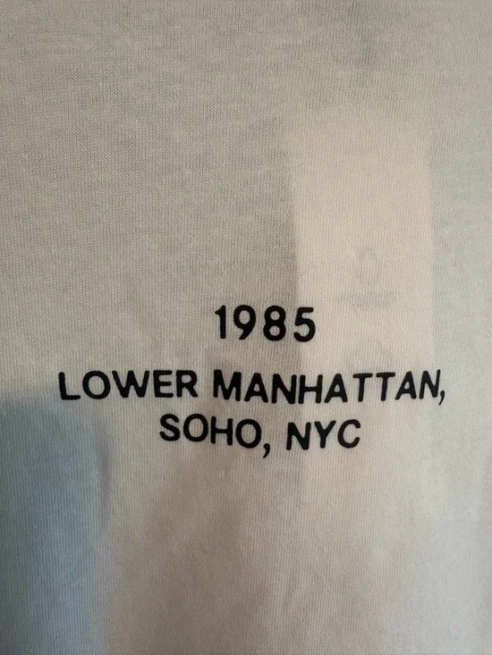 Zara White Graphic Tee "1985 Lower Manhattan, Soho, NYC" - Picture 3 of 4